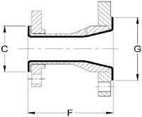 PTFE lining reducer