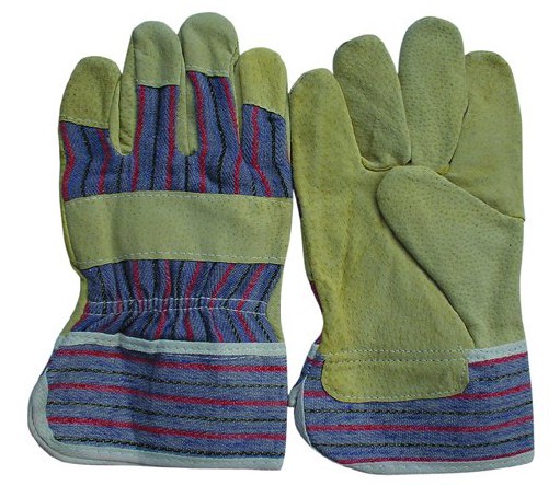 Split pigskin work glove