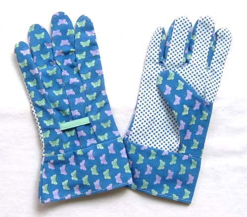 Flower design garden glove