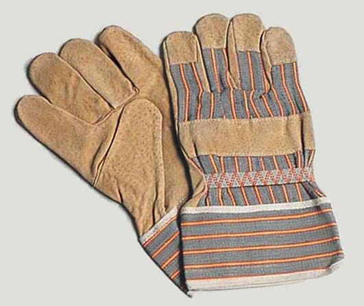 Split pigskin work glove