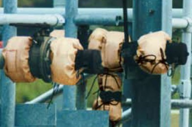PTFE flange shield covers