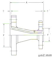 PTFE Lined Concentric Reducers drawing