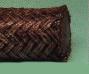 High temperature carbon yarn with inconel wire braided